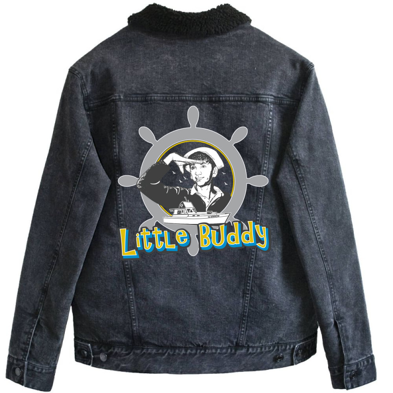 Little Buddy From Gilligan's Island Unisex Sherpa-Lined Denim Jacket by hotheserosq | Artistshot