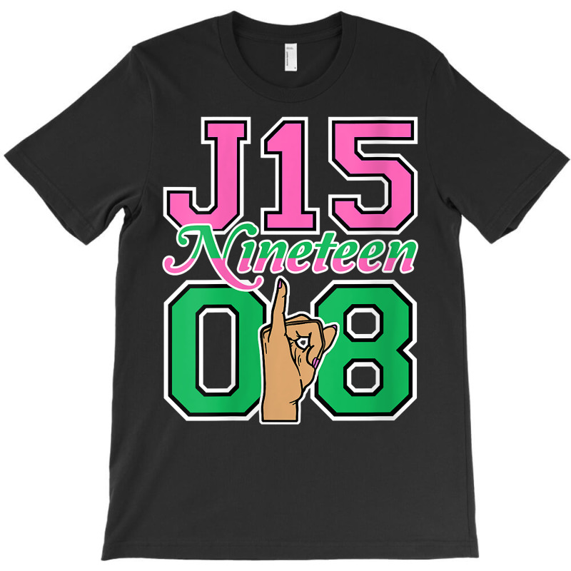 Womens J15 Nineteen 08 Founder's Day Aka Women Hand Sign V Neck T Shir T-shirt | Artistshot