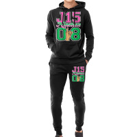 Womens J15 Nineteen 08 Founder's Day Aka Women Hand Sign V Neck T Shir Hoodie & Jogger Set | Artistshot