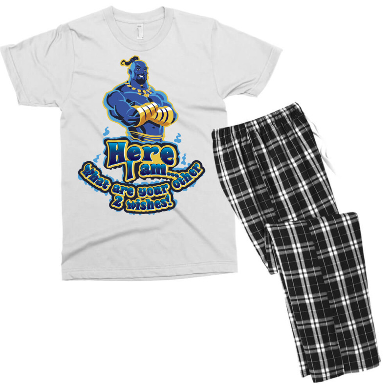 Genie Here I Am What Are Your Other 2 Wishes Men's T-shirt Pajama Set by glealcongerj | Artistshot