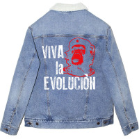 Viva La Evolucion Unisex Sherpa-lined Denim Jacket | Artistshot