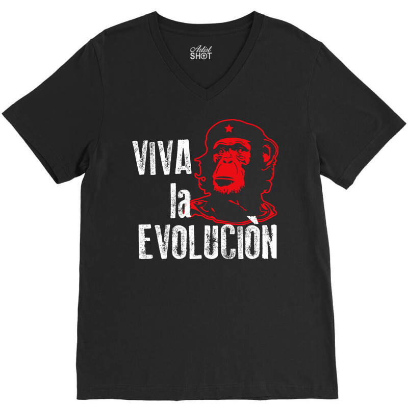 Viva La Evolucion V-neck Tee | Artistshot