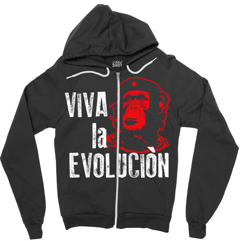 Viva La Evolucion Zipper Hoodie | Artistshot