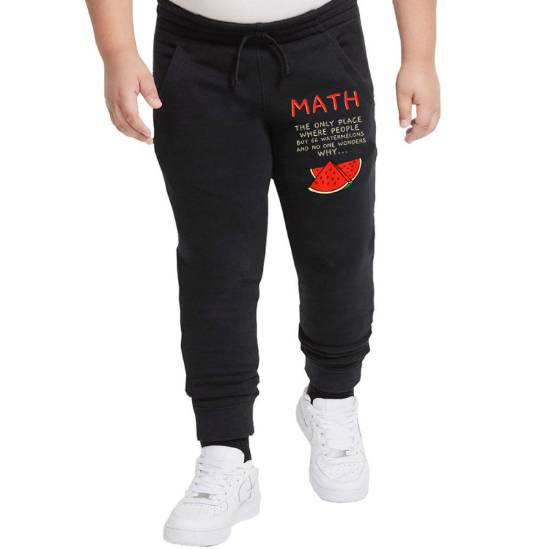 Math And Watermelons Mathematics Calculation Numbers T Shirt Youth Jogger by matheeishilo | Artistshot