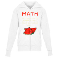 Math And Watermelons Mathematics Calculation Numbers T Shirt Youth Zipper Hoodie | Artistshot