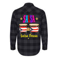 Bongos Puerto Rico Salsa Salsa Brava Flannel Shirt | Artistshot