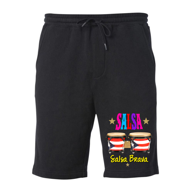 Bongos Puerto Rico Salsa Salsa Brava Fleece Short | Artistshot