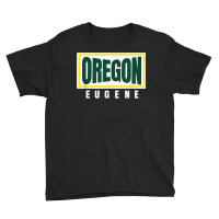 Eugene Greenyellow Retro Striped Eugene Oregon Fun Hometown T Shirt Youth Tee | Artistshot