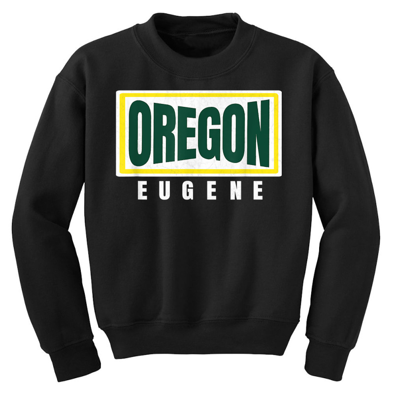 Eugene Greenyellow Retro Striped Eugene Oregon Fun Hometown T Shirt Youth Sweatshirt by angellacz6cstu | Artistshot