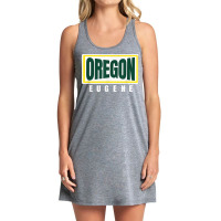 Eugene Greenyellow Retro Striped Eugene Oregon Fun Hometown T Shirt Tank Dress | Artistshot