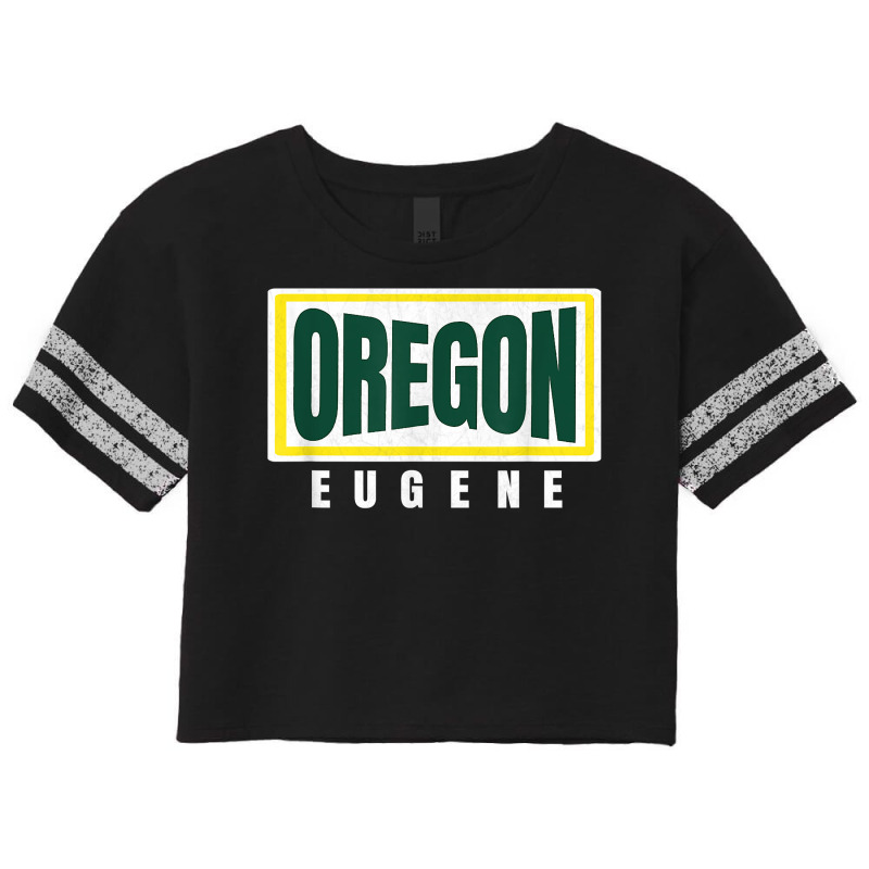 Eugene Greenyellow Retro Striped Eugene Oregon Fun Hometown T Shirt Scorecard Crop Tee by angellacz6cstu | Artistshot