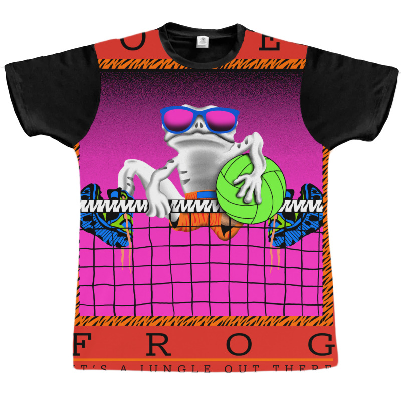 Volley Frog Graphic T-shirt | Artistshot