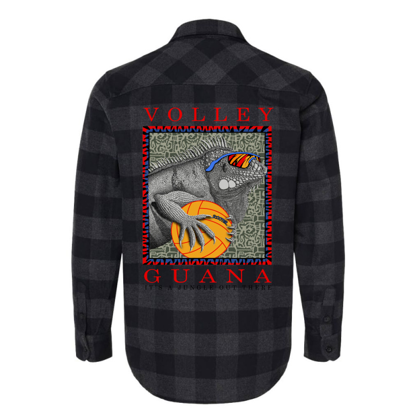 Volley Guana Iguana Flannel Shirt | Artistshot