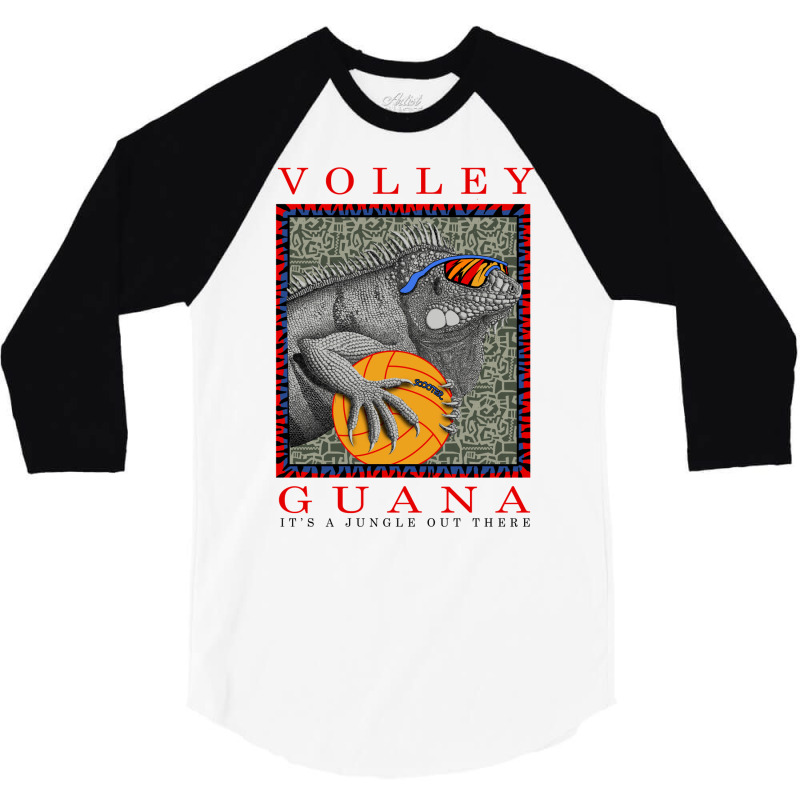 Volley Guana Iguana 3/4 Sleeve Shirt | Artistshot