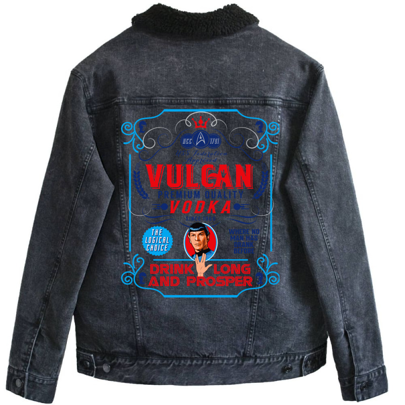 Vulcan Vodka Lts Unisex Sherpa-lined Denim Jacket | Artistshot