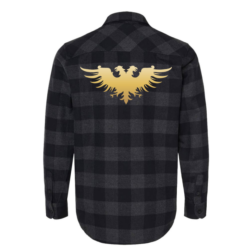 Golden Two Headed Eagle Medieval Empire Symbol Wargaming Essential Flannel Shirt by NancyAllen | Artistshot