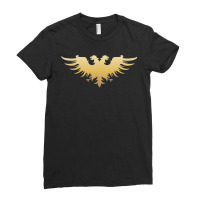 Golden Two Headed Eagle Medieval Empire Symbol Wargaming Essential Ladies Fitted T-shirt | Artistshot