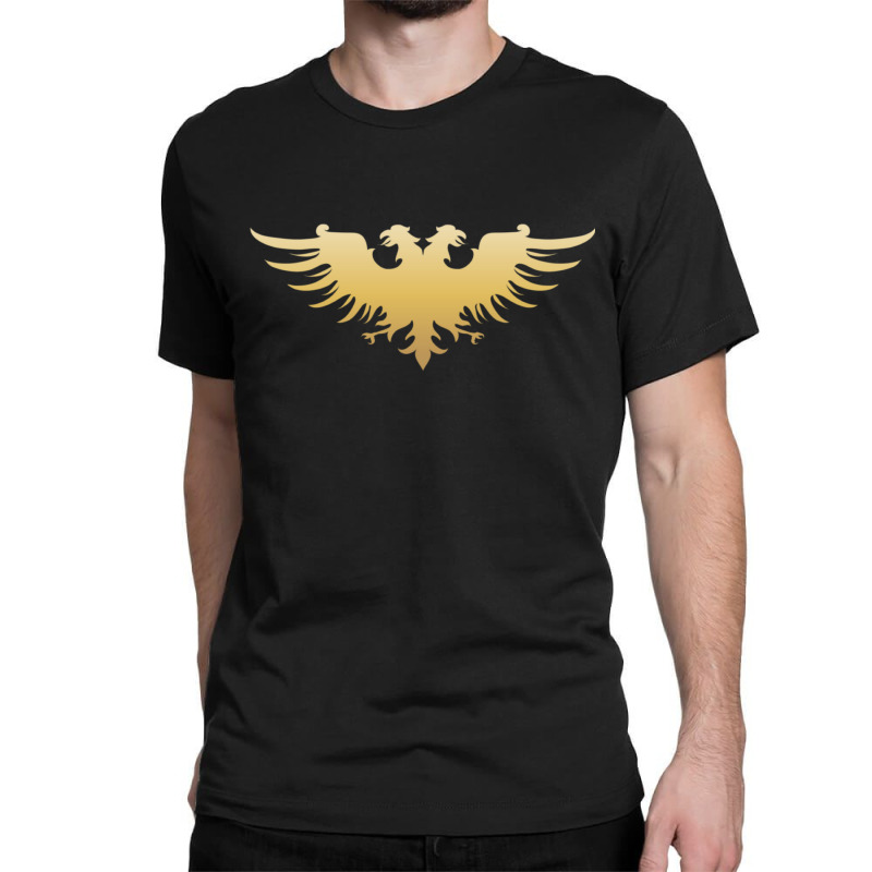 Golden Two Headed Eagle Medieval Empire Symbol Wargaming Essential Classic T-shirt by NancyAllen | Artistshot