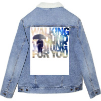 Walking Around Unisex Sherpa-lined Denim Jacket | Artistshot