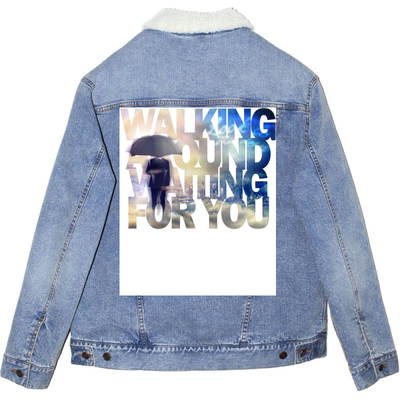 Walking Around Unisex Sherpa-lined Denim Jacket | Artistshot