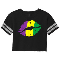 Costume Party Carnival Parade Women Gifts Lips Mardi Gras T Shirt Scorecard Crop Tee | Artistshot