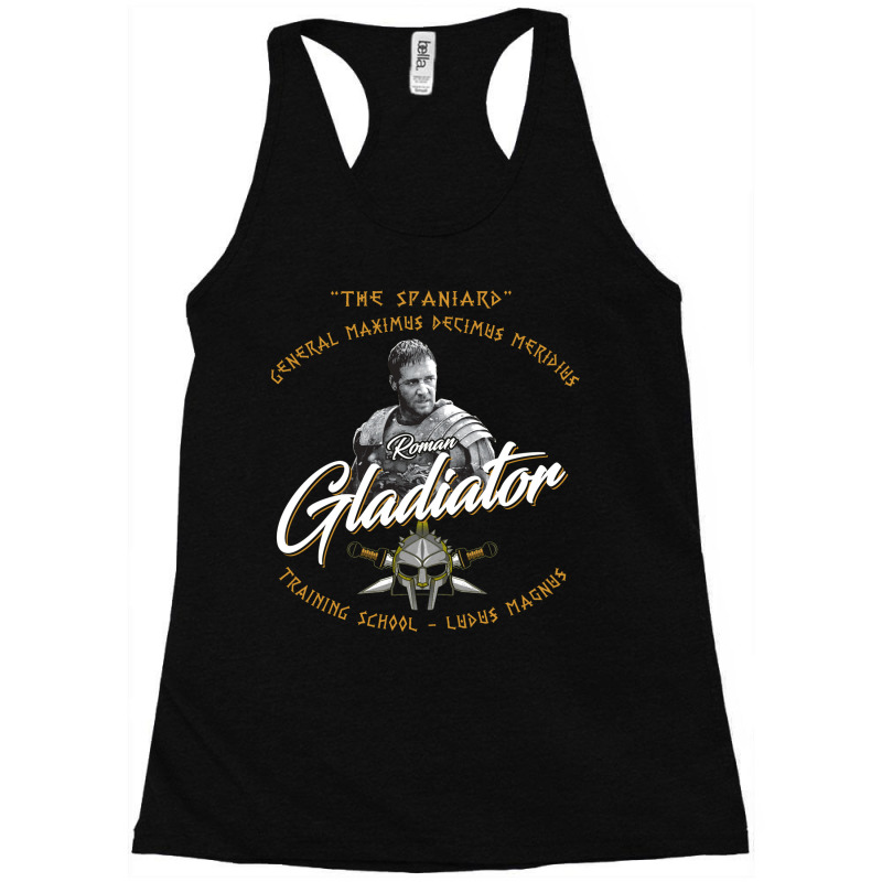 The Spaniard Roman Gladiator School Racerback Tank by erishkamaduq | Artistshot