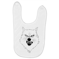 Angry Wolf Baby Bibs | Artistshot