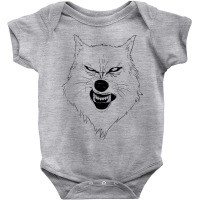 Angry Wolf Baby Bodysuit | Artistshot