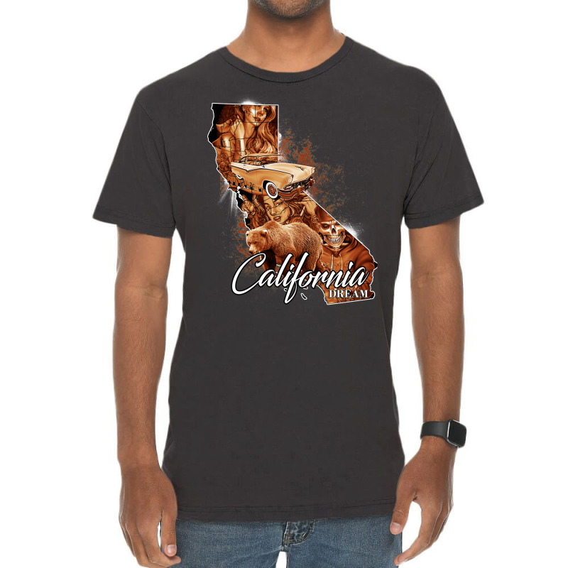 Los Angeles Cali Collage Vintage T-Shirt by hotheserosq | Artistshot