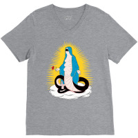 Santa Muerte V-neck Tee | Artistshot