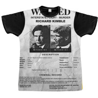 Wanted Fugitive Flyer R Kimble Graphic T-shirt | Artistshot