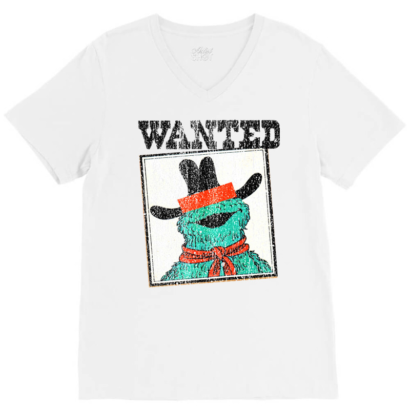 Wanted Monster Cookie V-neck Tee | Artistshot