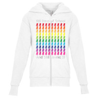 Cute 100 Days Of School And Still Loving It Hearts 100th Day T Shirt Youth Zipper Hoodie | Artistshot