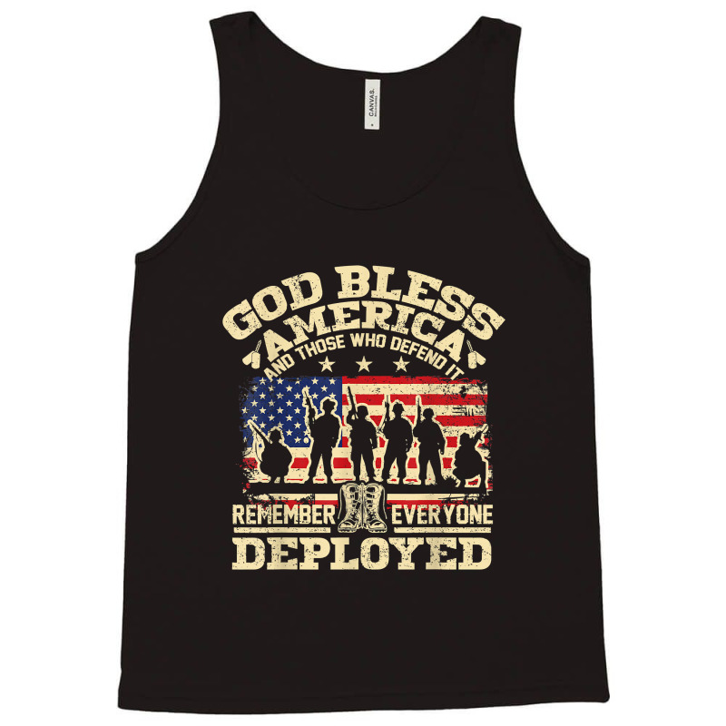 Red Friday God Bless America Remember Everyone Deployed Tank Top | Artistshot