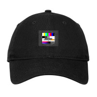 Closing Date Analog Television Test Pattern 90s Party 80s Outfit Retro Adjustable Cap | Artistshot