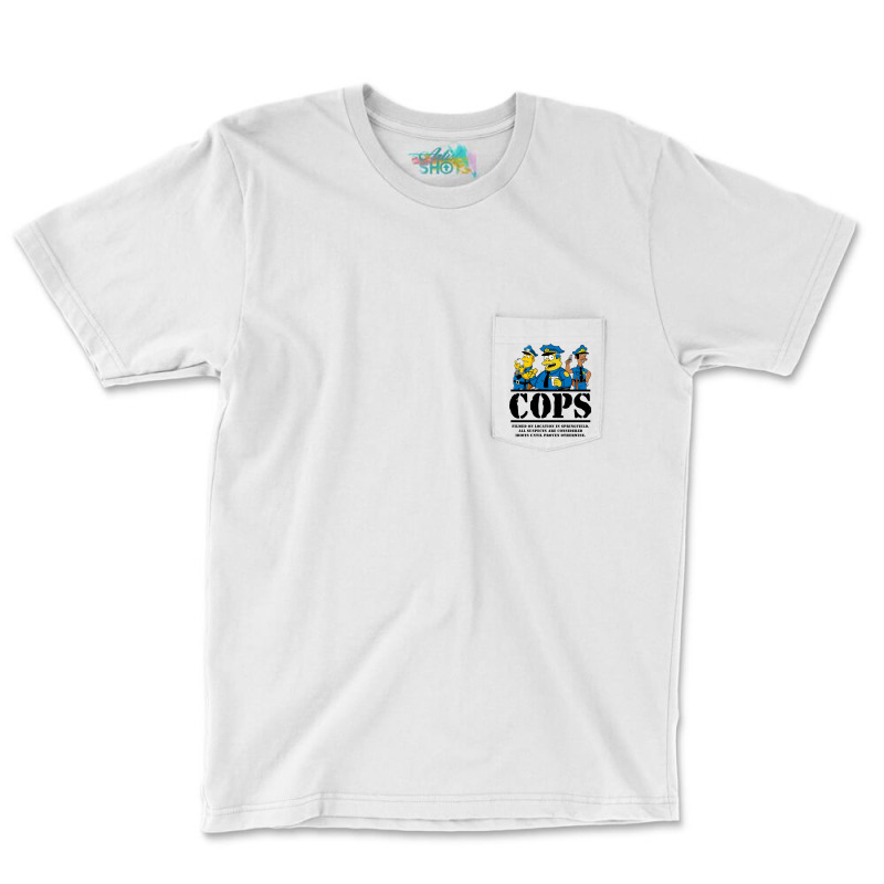 Cops Filmed On Location Pocket T-Shirt by milhauboucj | Artistshot