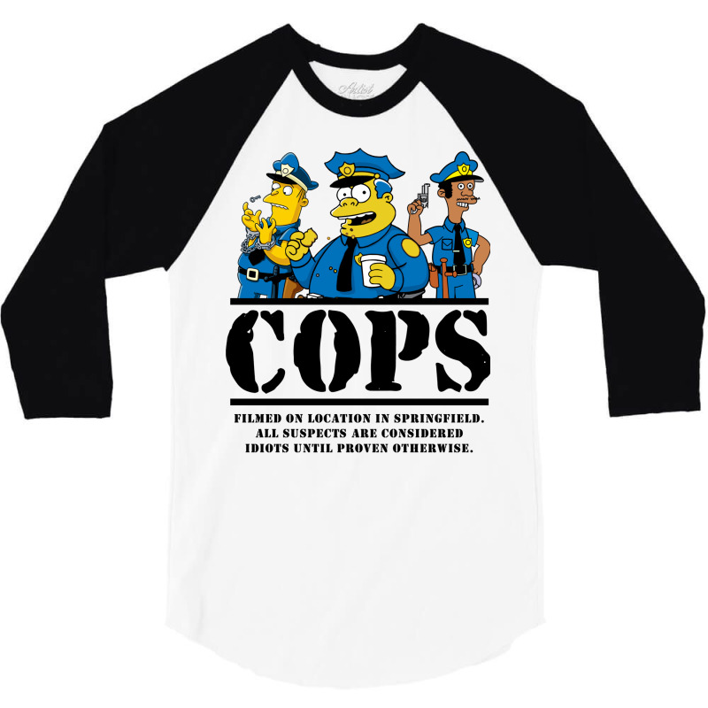 Cops Filmed On Location 3/4 Sleeve Shirt by milhauboucj | Artistshot