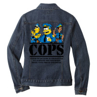 Cops Filmed On Location Ladies Denim Jacket | Artistshot