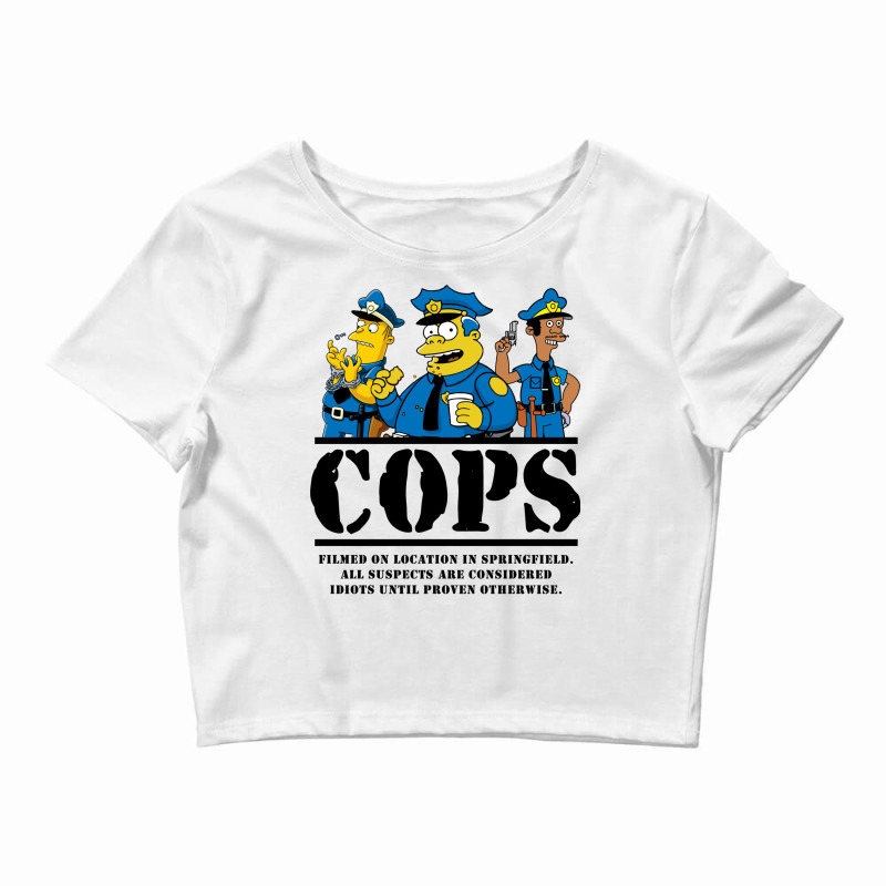 Cops Filmed On Location Crop Top by milhauboucj | Artistshot