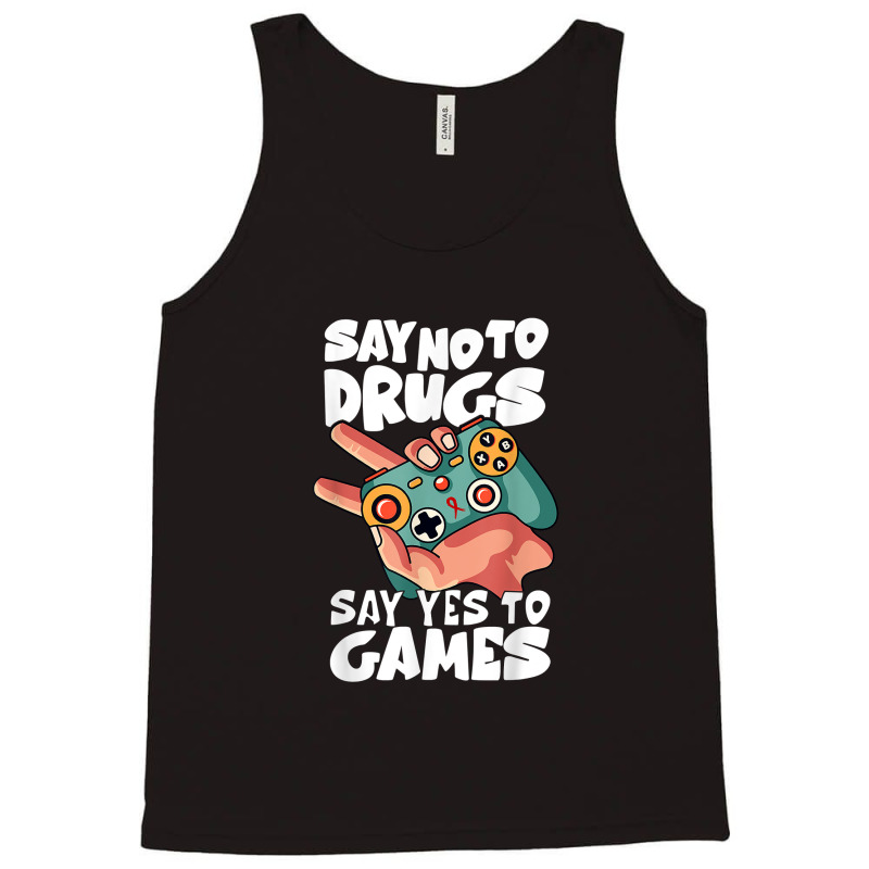 Red Ribbon Squad Week Say No To Say Yes To Video Games Tank Top | Artistshot