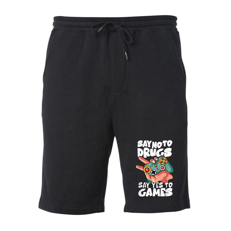 Red Ribbon Squad Week Say No To Say Yes To Video Games Fleece Short | Artistshot