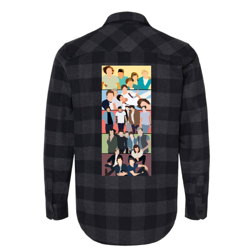 One Direction Album Covers Flannel Shirt | Artistshot