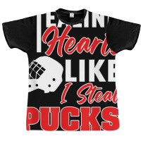 Stealing Heart Like I Steal Pucks Valentines Day Hockey Kids T Shirt Graphic T-shirt | Artistshot