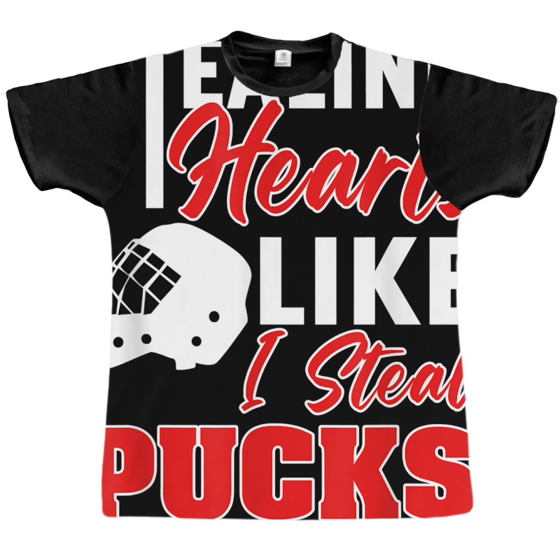 Stealing Heart Like I Steal Pucks Valentines Day Hockey Kids T Shirt Graphic T-shirt | Artistshot