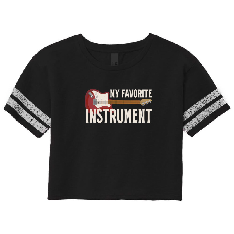 Guitar Player Rock Music Instrument Bass Guitar Scorecard Crop Tee by FredPerry | Artistshot