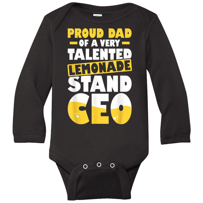 Lemonade Stand For Lemond Stand Founder Lemond Stand Crew T Shirt Long Sleeve Baby Bodysuit | Artistshot