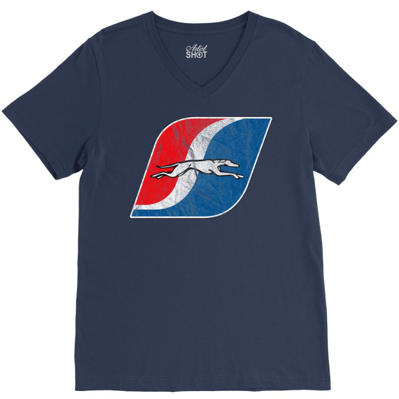 Greyhound Vintage Bus Line V-Neck Tee by glealcongerj | Artistshot