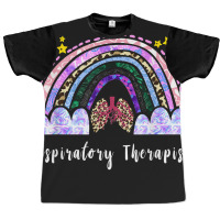 Respiratory Therapist Rainbow Lung Leopard Therapy Graphic T-shirt | Artistshot