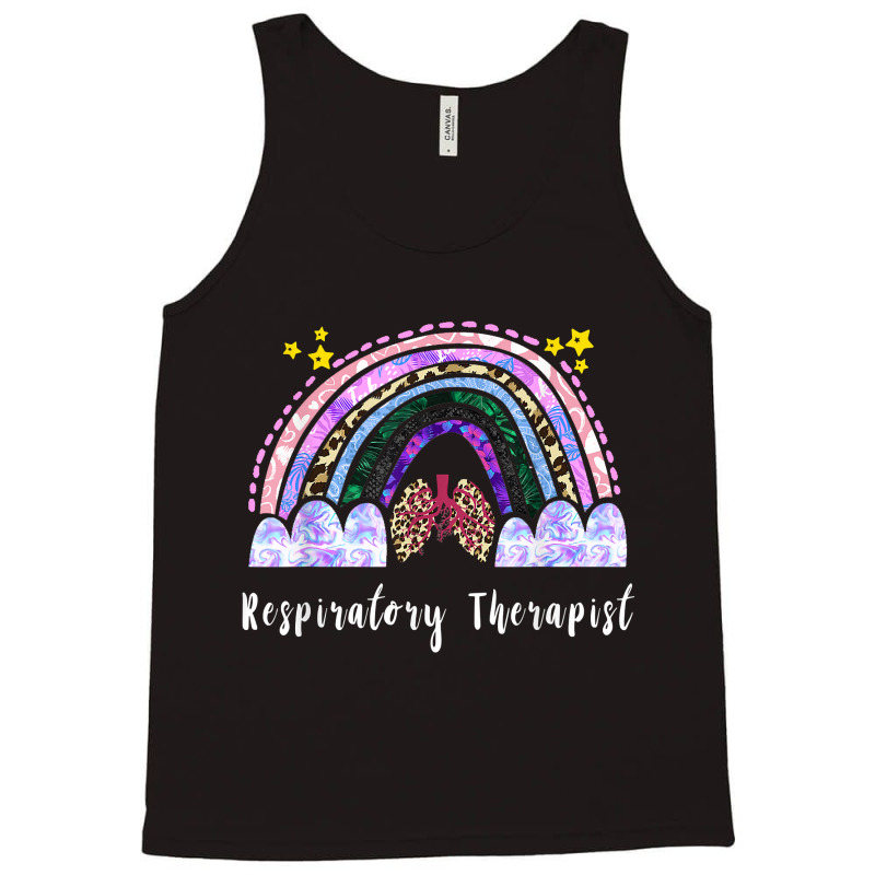 Respiratory Therapist Rainbow Lung Leopard Therapy Tank Top | Artistshot