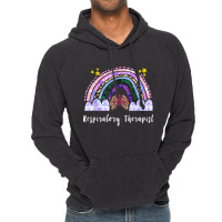 Respiratory Therapist Rainbow Lung Leopard Therapy Vintage Hoodie | Artistshot